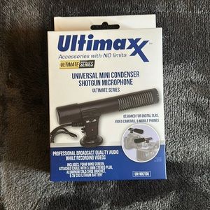 Ultimaxx Universal Mini Condenser Shotgun Microphone